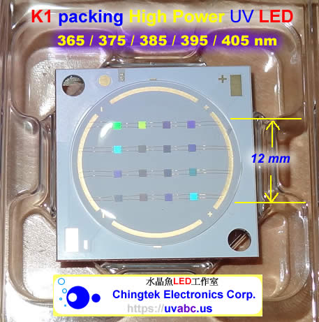 Technology - UV LED ultraviolet light module/lamp - Industrial Pro. COB Series  (UVA 365/375/385/395/405nm)