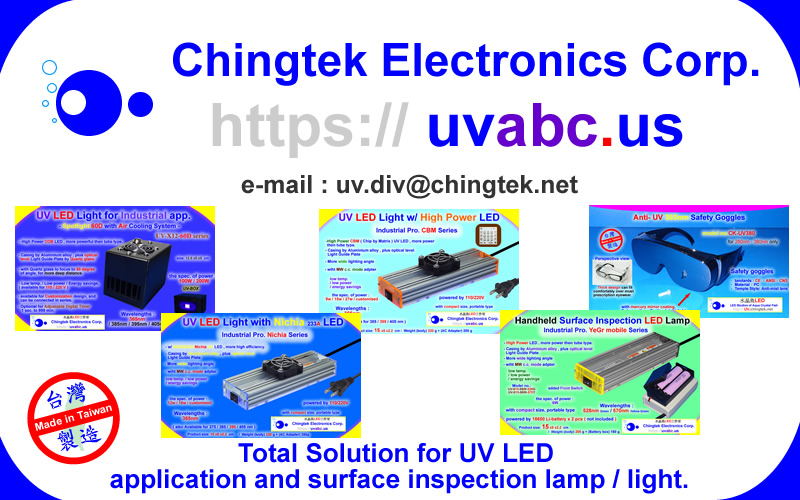 UV LED Module - OEM / ODM (customized ) for different wavelength are welcome! www.chingtek.net
